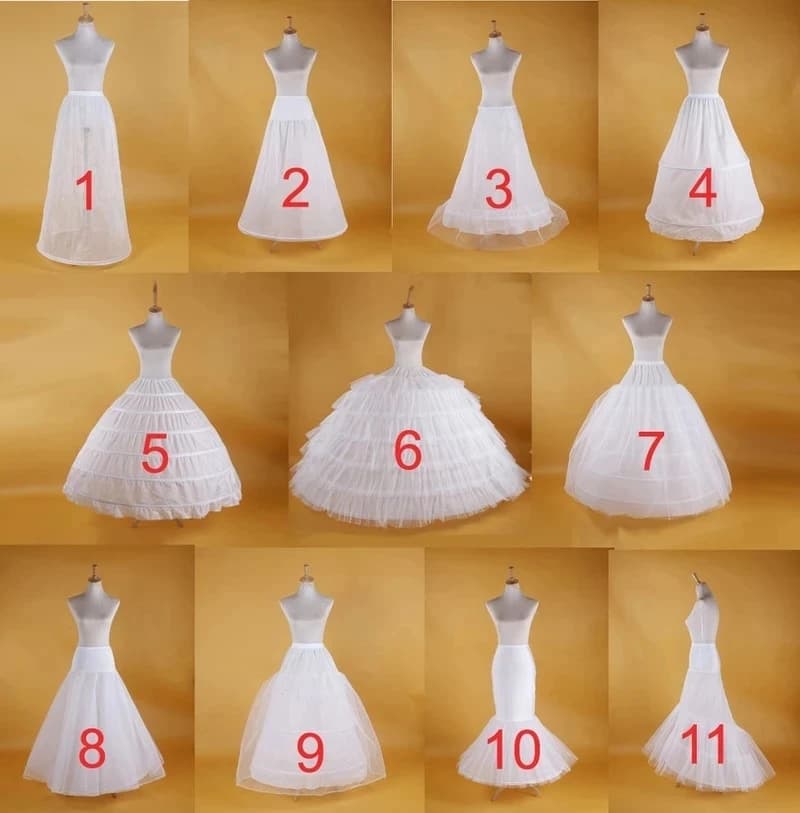 Sottogonna sottoveste da sposa gonfia, sottogonna, gonna in crinolina a 6 cerchi, fantasia personalizzata