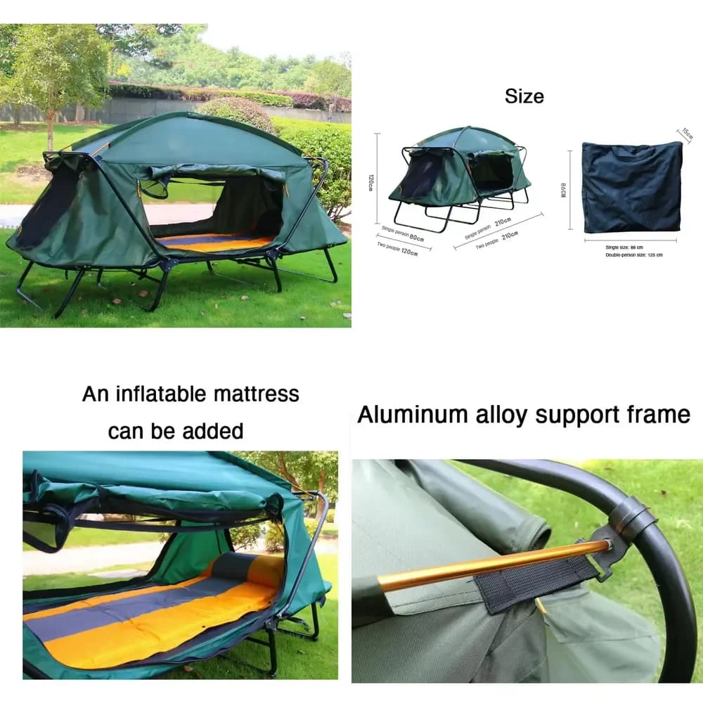 【Daria Auto Parts】 Warm Ground-based Tent with Double-layer protection Against Rain for Camping and Fishing Tent Outdoor