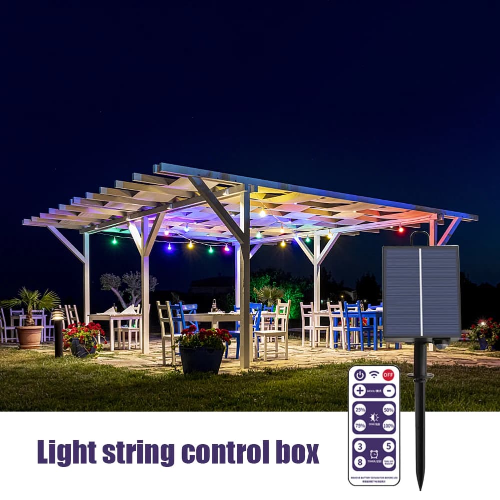 Kit scatola batteria solare Confezione di luce di pannello al litio alimentata con telecomando per trapano scavatore per lampada a strisce a LED fai da te