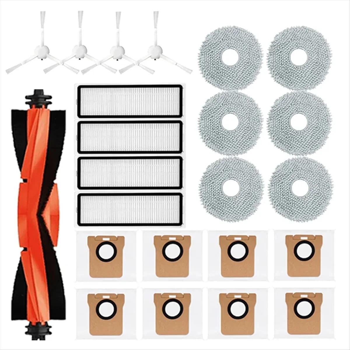 Accessories for Xiaomi Robot Vacuum X20 + / X20 Plus side brush parts main filter Hepa Mop cloth replacement dust bag