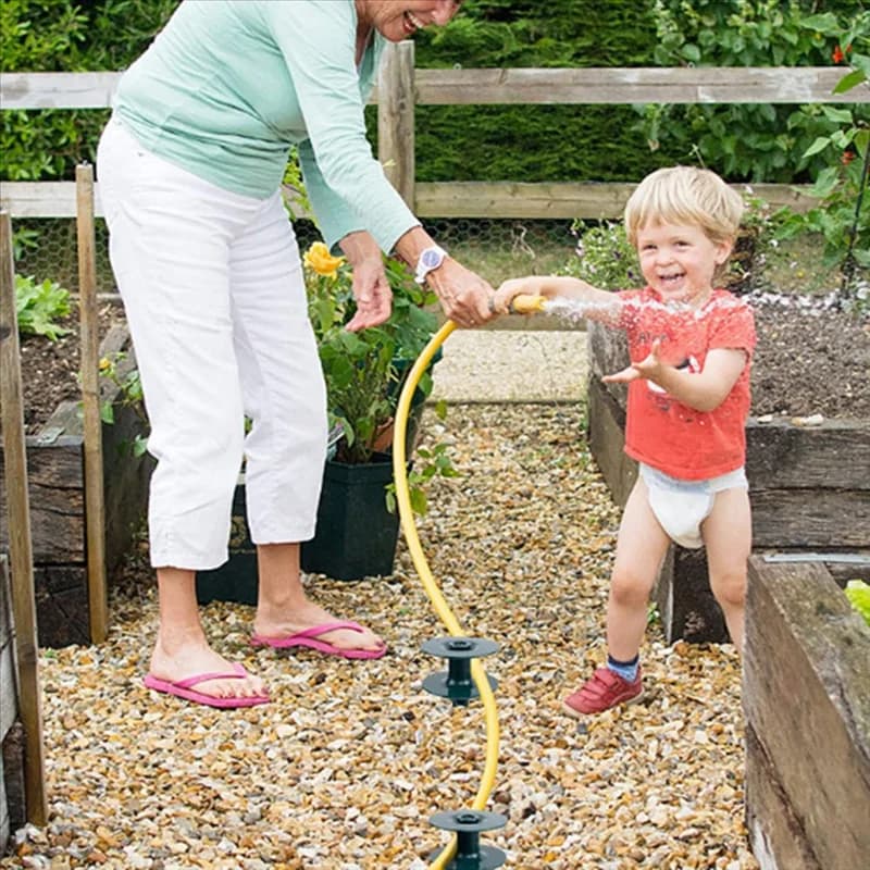 Set di chiodi guida per tubo da giardino da 2 pezzi per impedire il tubo da giardino di entrare nel fiorito per il set di protezione delle piante-BAAQ
