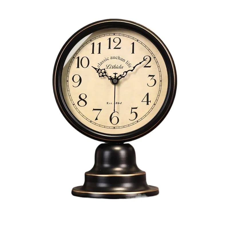 Orologio da tavolo, orologio ornamentale da tavolo per la casa, orologio da tavolo a pendolo di alta gamma