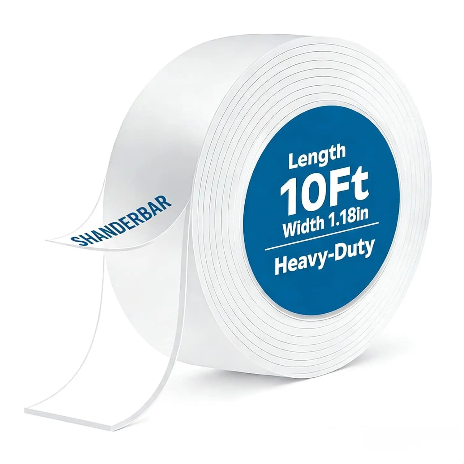 Nano Double Sided Tape Heavy Duty 9.8ft Removable Clear Mounting Tape for Walls Carpet Rug DIY Strong Two Sided Adhesive No