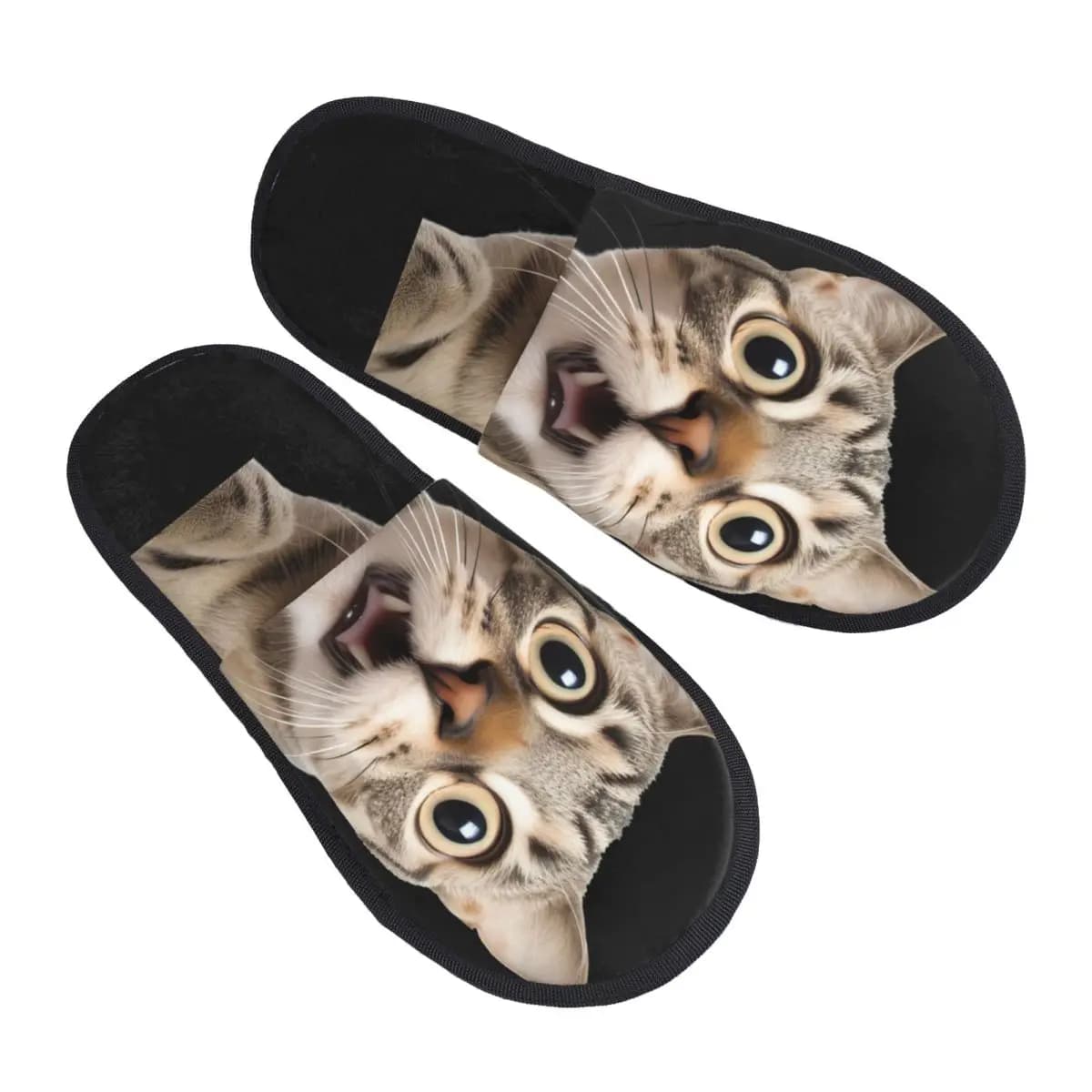 Pantofole a Forma di Gatto, Calde e Comode in Memory Foam, Personalizzabili, per Donna, da Interno ed Esterno