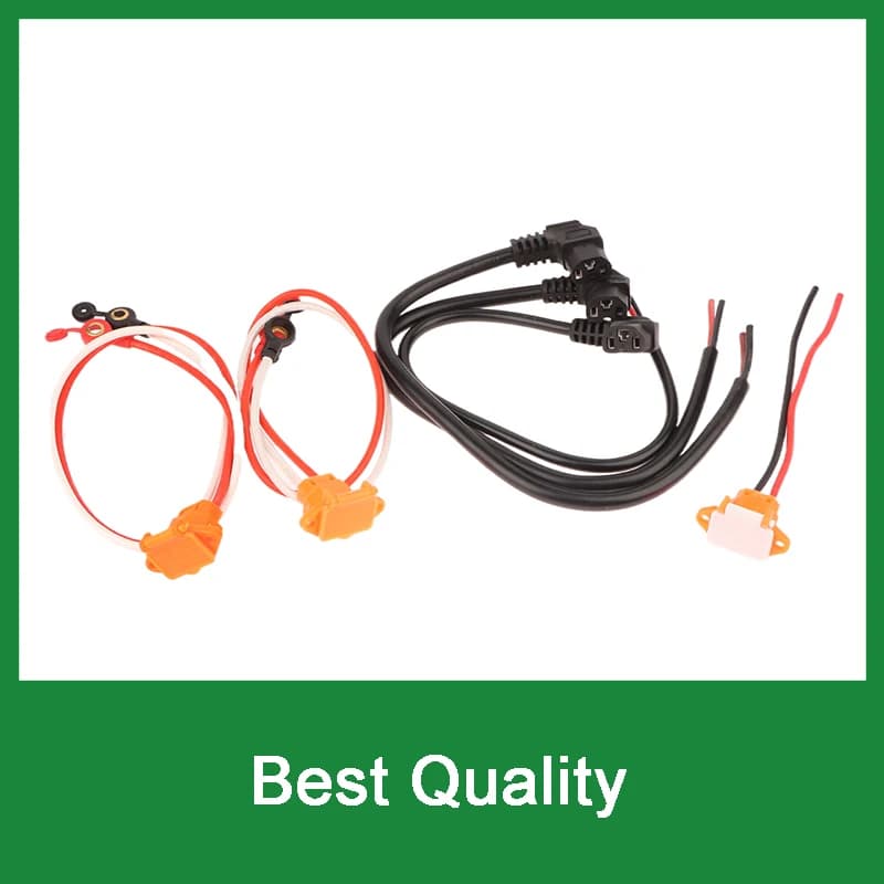 Parte completa del veicolo elettrico: connettore batteria universale 12AWG con presa di ricarica per scooter e biciclette