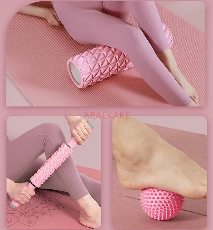 Muscle relaxer with foam axis, slim leg massage roller, fitness equipment, yoga bat column, Langya roller