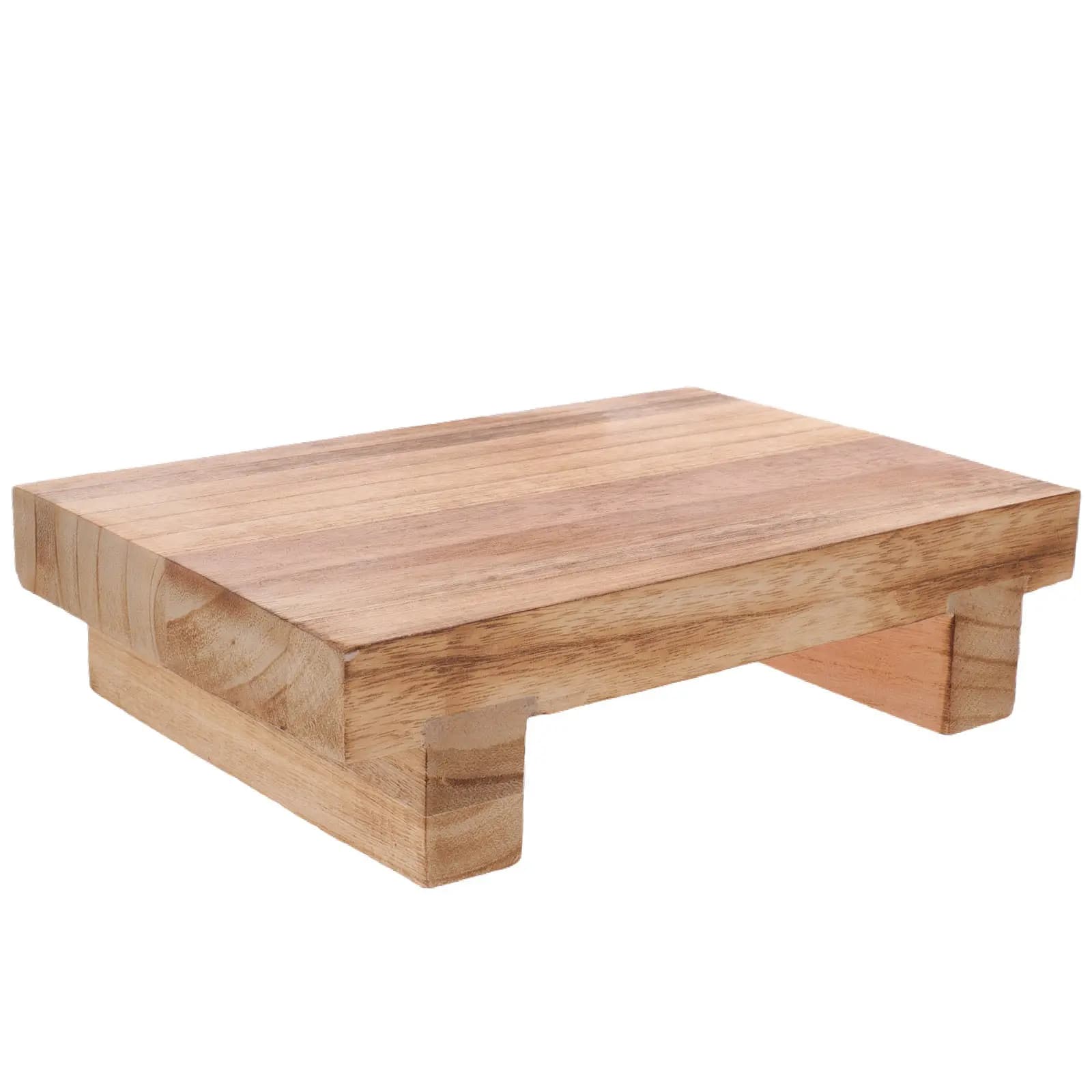 Piccolo Sgabello Poggiapiedi in Legno per Anziani, Ufficio, Casa, Scrivania, Sgabello Ergonomico per Gambe, Poggiapiedi Compatto