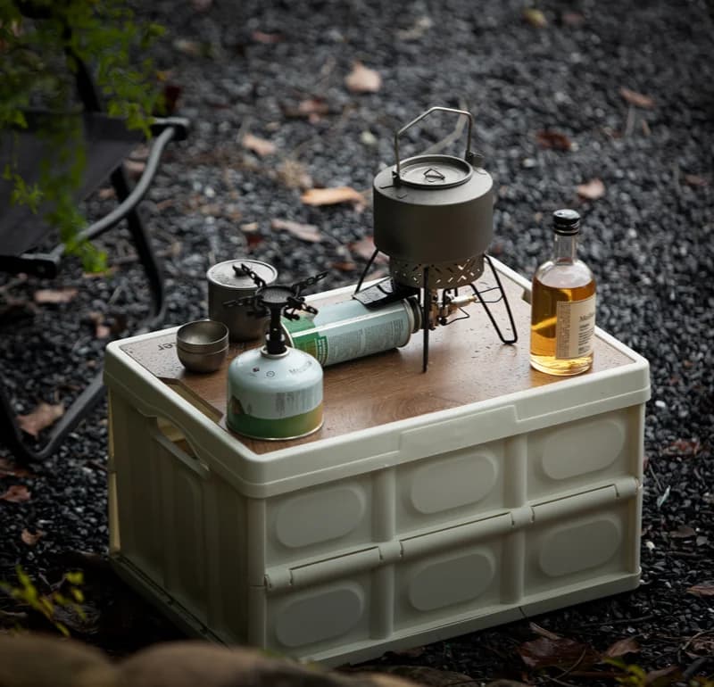 MOUNTAINHIKER Fornello a Gas Portatile da Esterno con Paravento, Anello Antivento Resistente alle Alte Temperature, Accessori per Campeggio e Picnic