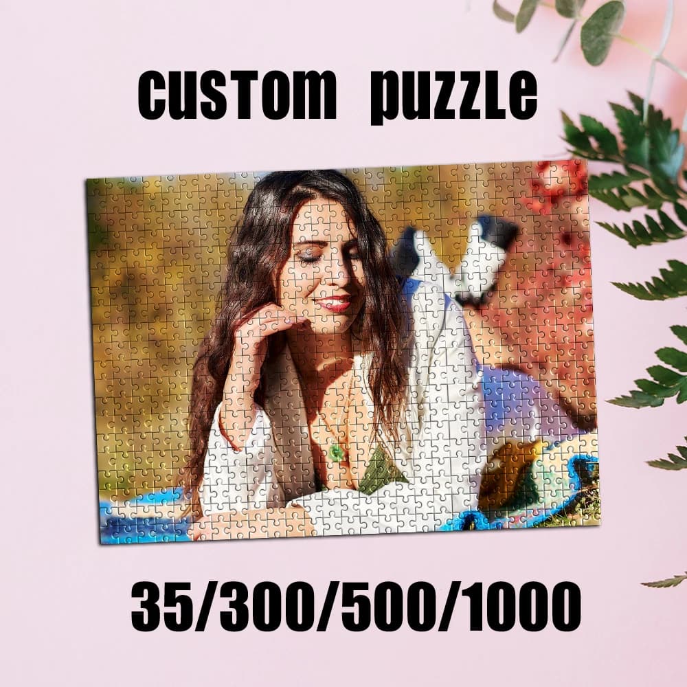 Puzzle Personalizzato con Foto 35/300/500/1000 Pezzi, Regalo per la Festa degli Animali Domestici, Compleanno per Amanti degli Animali