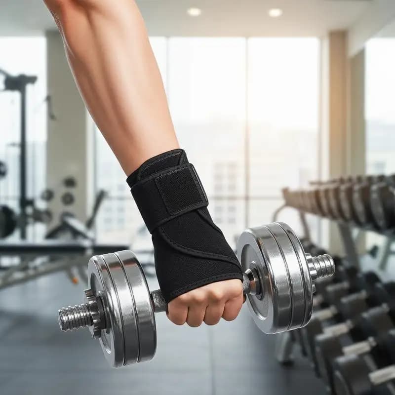 Supporto per Polso Regolabile con Tendina Metallica per Alleviare il Dolore, Ideale per Digitazione, Basket e Uso Quotidiano