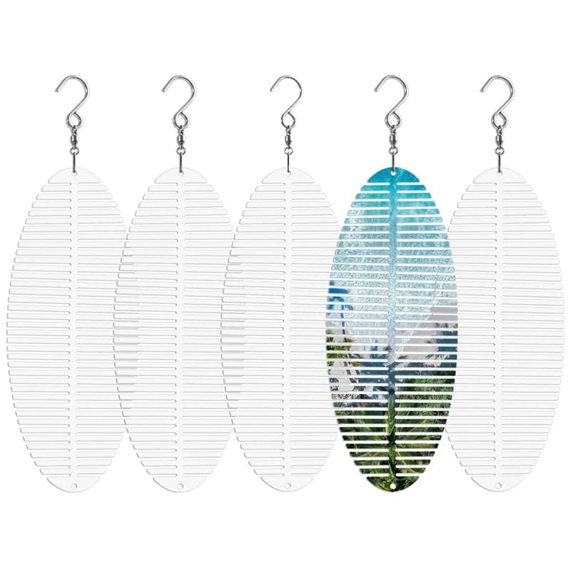 KEKA Spinner a vento per sublimazione da 8 pollici, confezione da 5 girandole a vento Spazi vuoti per sublimazione Girandole in alluminio per giardino