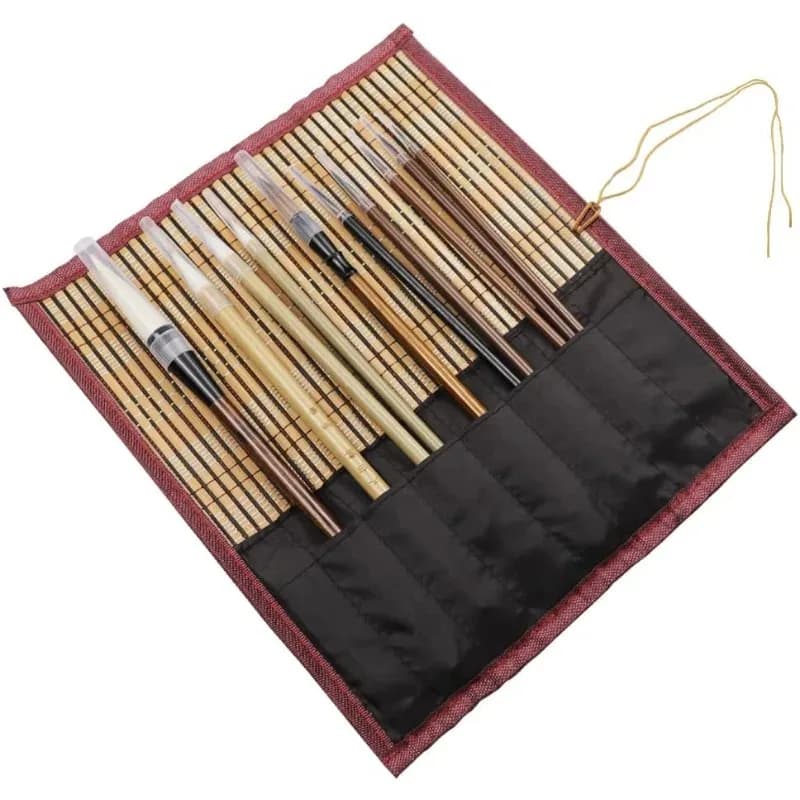 5/10Pcs Professional Chinese Brush Set, Calligraphy & Painting Brushes with Portable Storage Bag