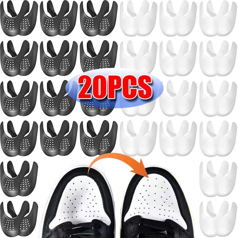 Scarpe Toe Shield Anti-rughe Sneaker Piega 2/20 pezzi Scarpe Supporto Puntale Sport Scarpa Protezione per la testa Scudo Solette Inserto pastiglie