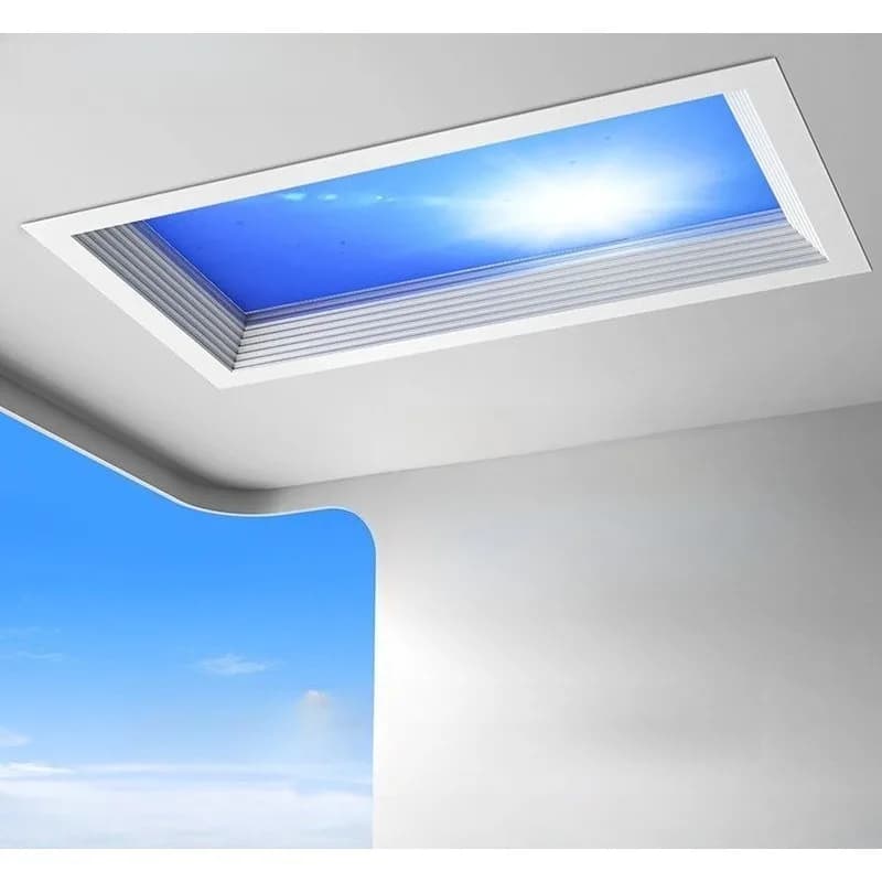 Lampada da Soffitto LED Incassata Moderna e Minimalista, Luce Blu Cielo con Simulazione Solare per Cucina, Bagno e Arredamento Casa