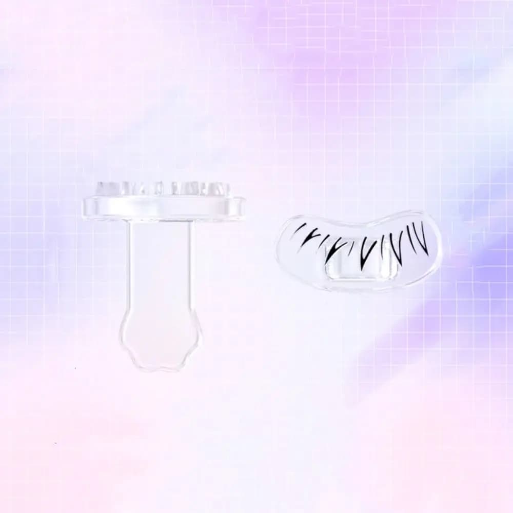 Timbro per ciglia finte fai da te a forma di V, facile da applicare sulle ciglia inferiori, effetto naturale, strumento per il trucco, adesivo simulante mascara