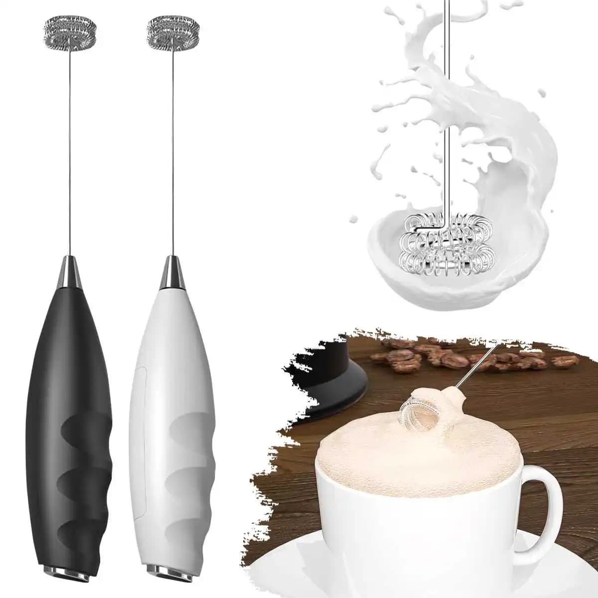 Electric Coffee Fittings, Wireless Electric Frullino, Electric Beverage Mixer Suitable for Coffee, Matcha, Kitchen Accessories