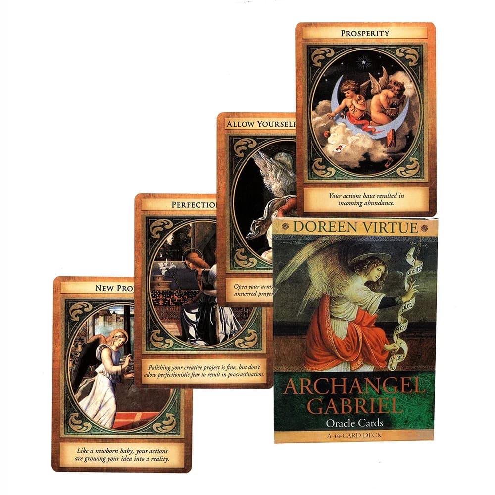 Carte Oracolo della Serie Great Doreen Virtue Angel, Carte dell'Arcangelo Gabriele, Carte dei Tarocchi per Principianti con Guida PDF