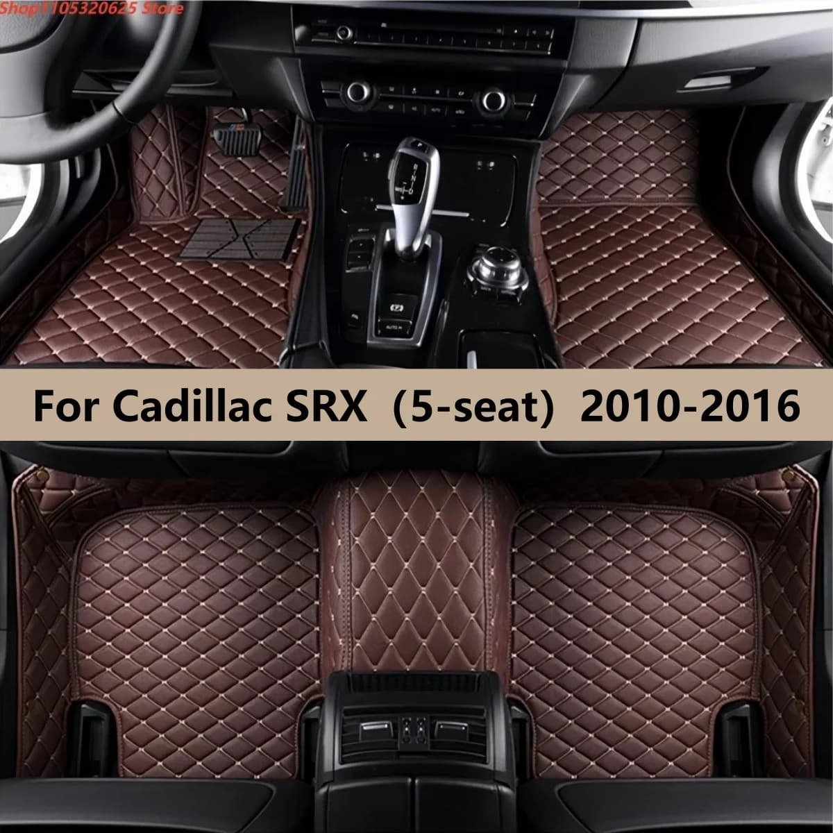 Tappetini per auto per Cadillac SRX (5 posti) 2016 2015 2014 2013 2012 2011 2010 Tappetini per auto Accessori interni per tappeti
