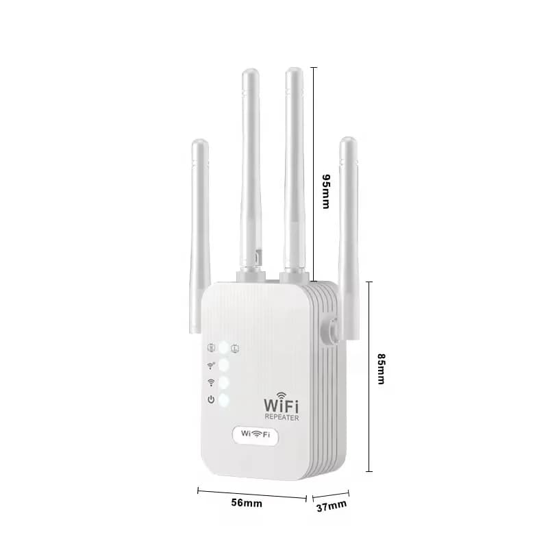 Ripetitore WiFi 300Mbps di vendita caldo Estensore segnale Wifi WPS Booster 4 antenne Estensore WIFI wireless 4g