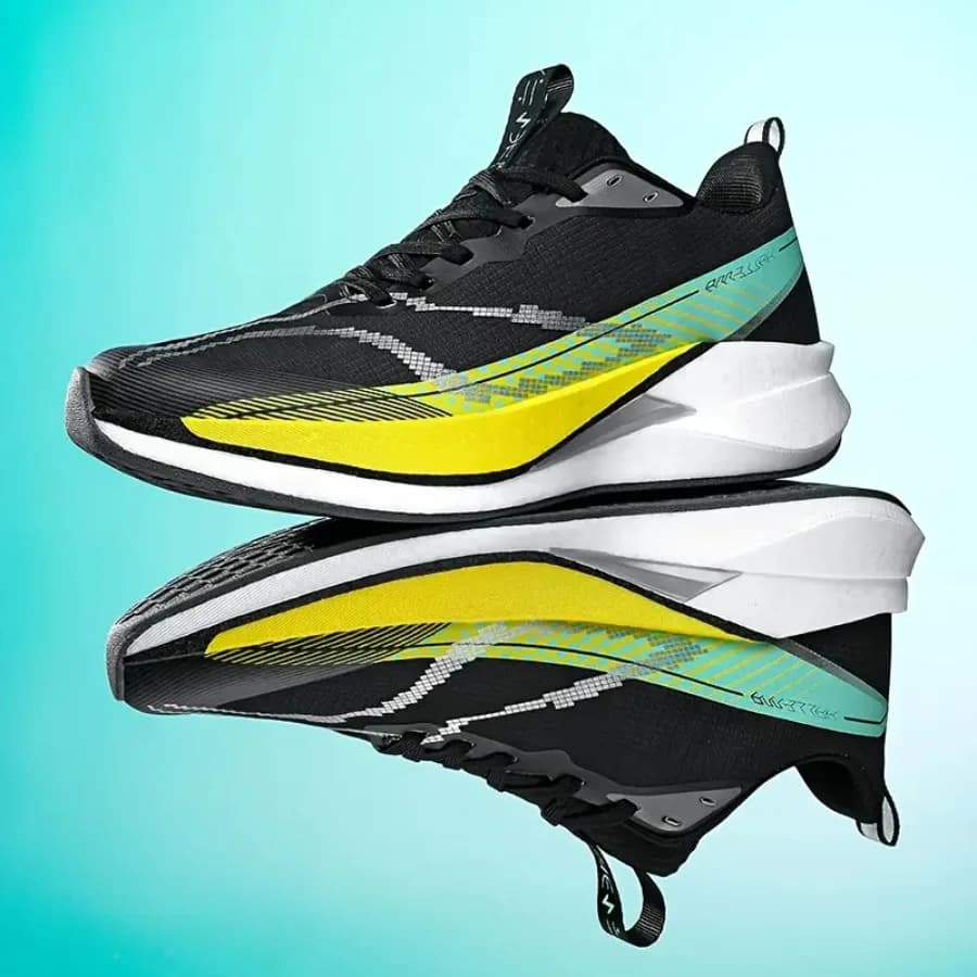 Scarpe da Corsa con Piastra in Carbonio Adatte per Allenamento e Gara, Sneakers Basse da Uomo e Donna con Tecnologia Suola in Carbonio Traspirante
