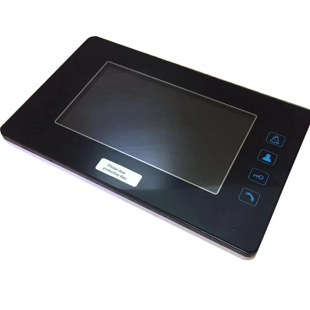 1 Set 7 "Touch Button Wire Videocitofono Citofono Campanello Telecamera per visione notturna Smart Home Talk-Back per chiamate visitatori