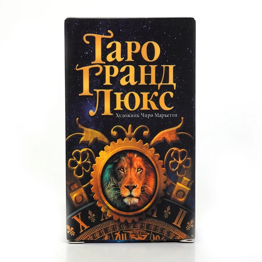 Carte dei tarocchi Grand Luxe da 10.3*6cm 78 carte con guida In lingua russa