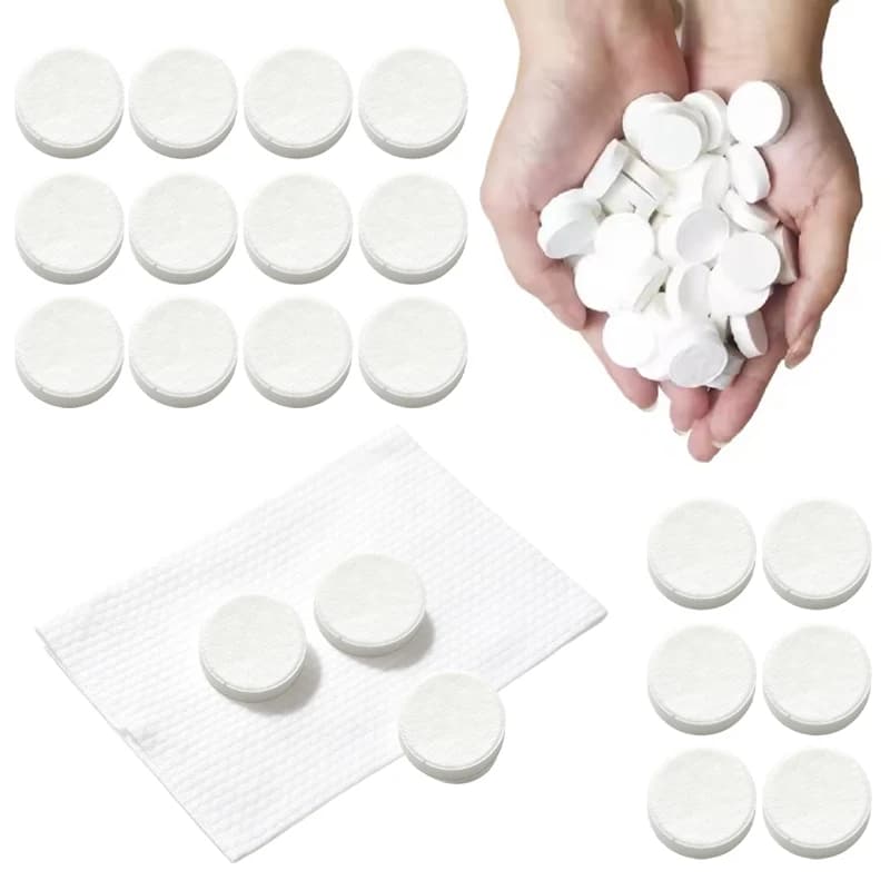 60-120PCS/Pack Compressed Towel Portable Travel Tissues Expandable Wipes for Home Camping Business Trip Hand Cleaning Supply ZYF