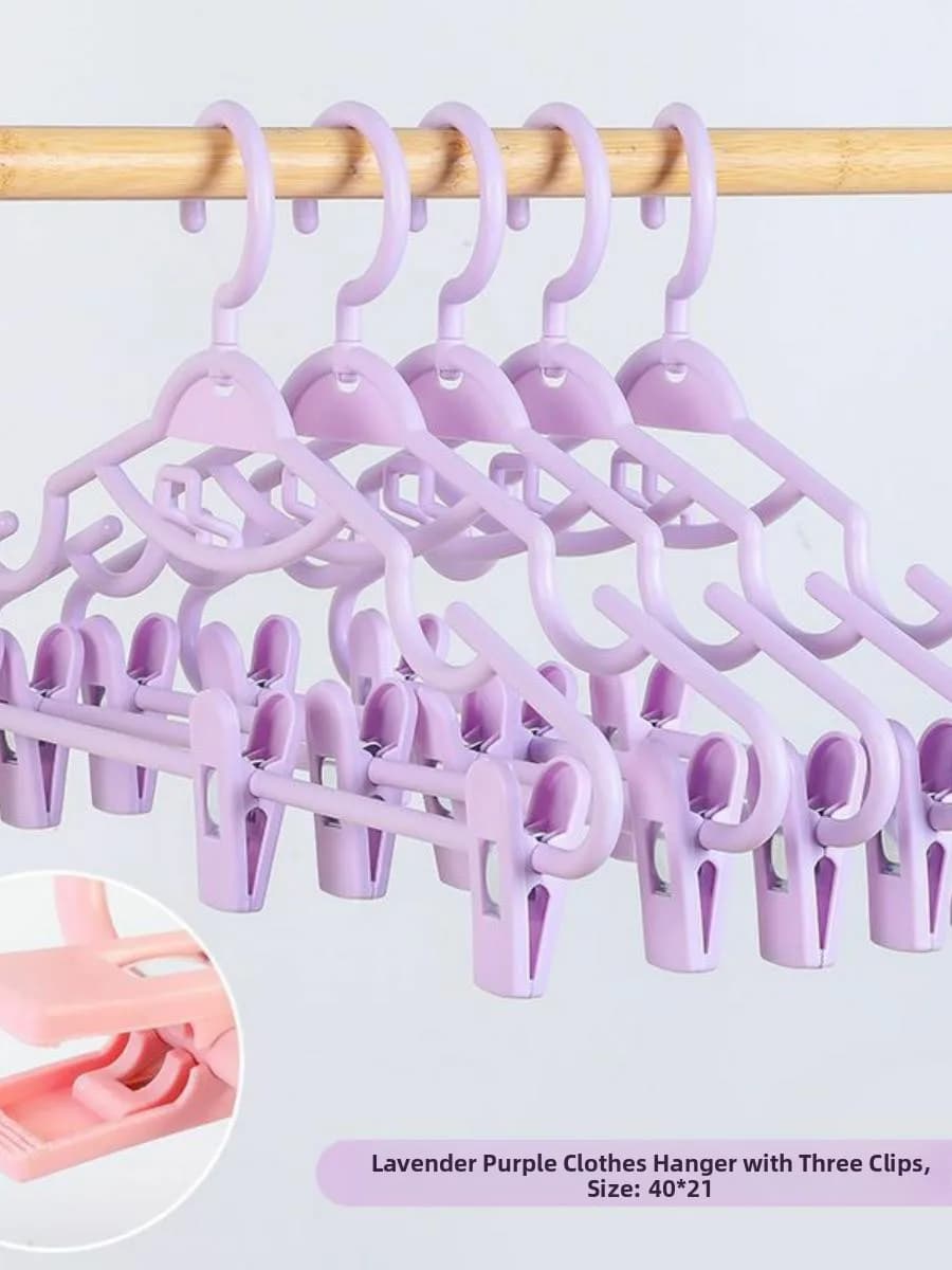 New Set of Multifunctional Clothes Hanger for Hanfu, Clip for Sleeps Sl Gonnes, Anti-slip Clothes with Integrated Plastic Design