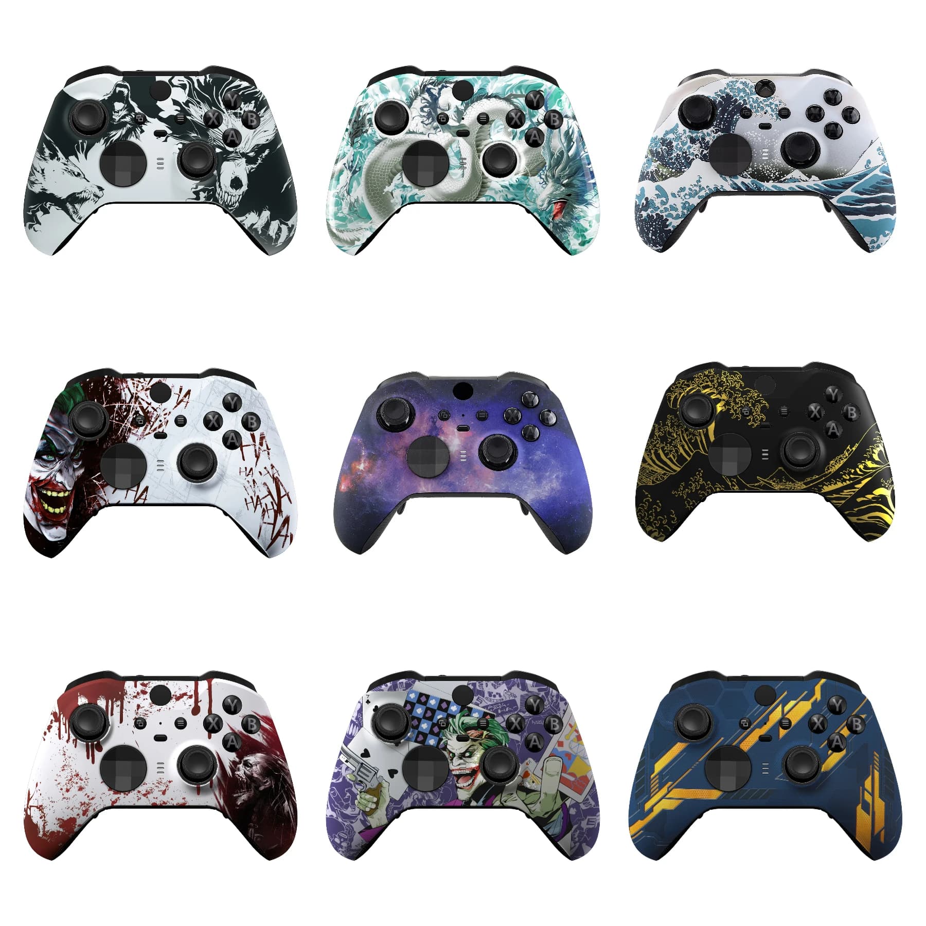 eXtremeRate Custodia anteriore per controller Xbox One Elite Series 2 - Serie fantasia