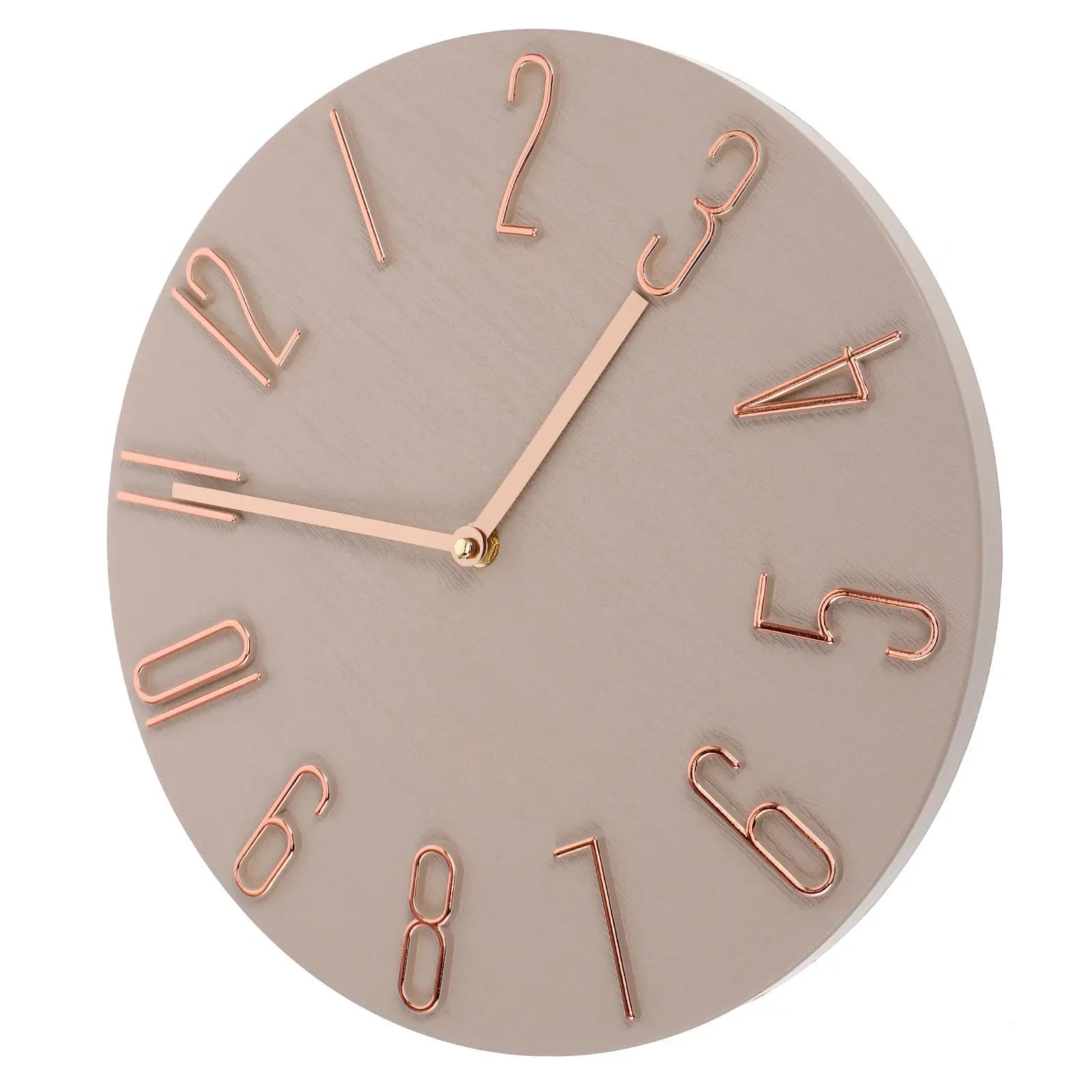 Wall Clock Minimalist 12 Inch Silent Round Modern Home Office Living Room Bedroom Kitchen