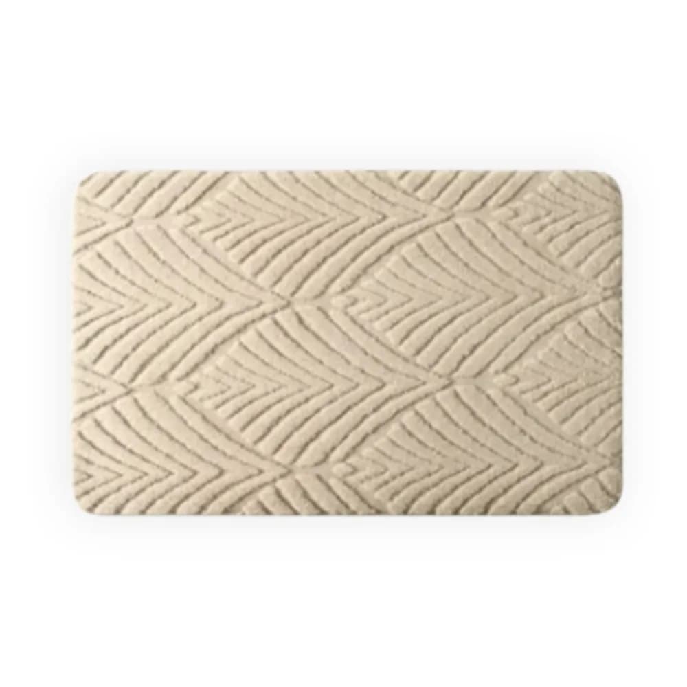 Tappetino da Bagno Jacquard Confortevole e Assorbente, Spesso, Lavabile, Antiscivolo, per Doccia e Ingresso