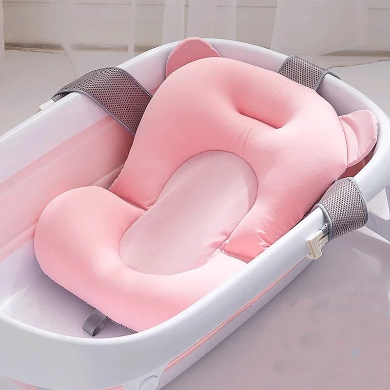 Tappetino di supporto per seggiolino da bagno per bambini Tappetino per vasca di sicurezza per doccia Vasca da bagno per neonato reclinabile Cuscino per il corpo morbido e confortevole antiscivolo per neonati