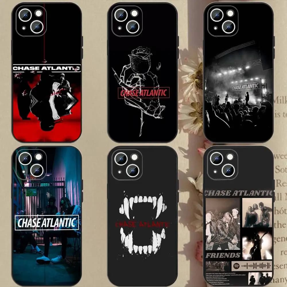 Custodia Magnetica in Silicone Morbido C-Chase AtlanticS Singer per iPhone 17 16 15 14 13 12 11 Plus Pro Max Air