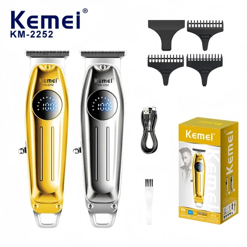 Kemei Km-2252 Men's Rechargeable Haircut Electric Haircuts Professional Barber Machine For Men