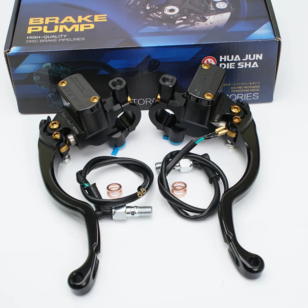Moto RCS Pistone 17mm Cilindro Maestro Freno Leva Frizione Idraulica Universale 22mm per Honda Yamaha Aprilla BMW Racing Bike