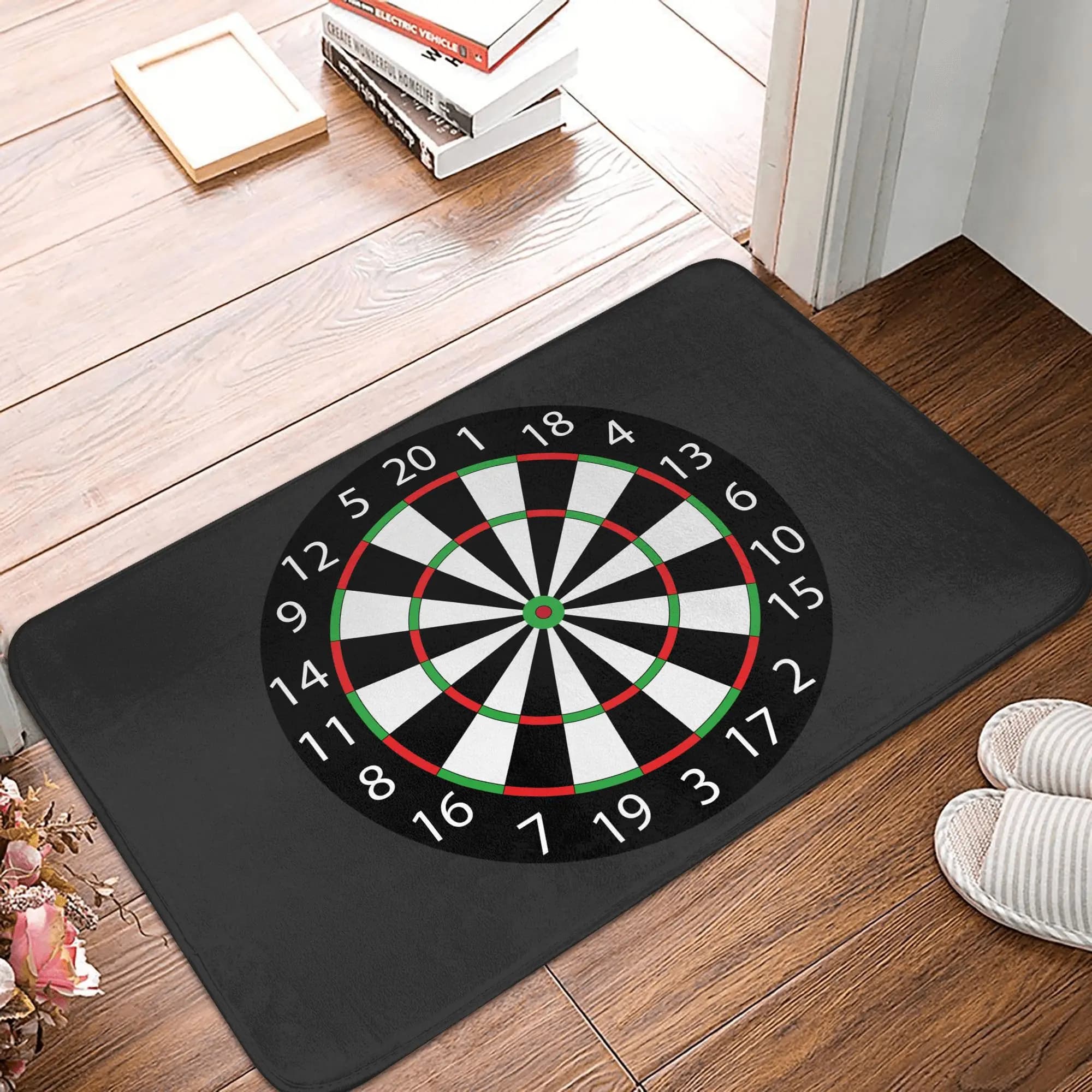 Dart Board Freccia Bersaglio Porta Pavimento Bagno Tappetino da cucina Zerbino antiscivolo per interni Tappetino per ingresso garage Tappetino per tappeti