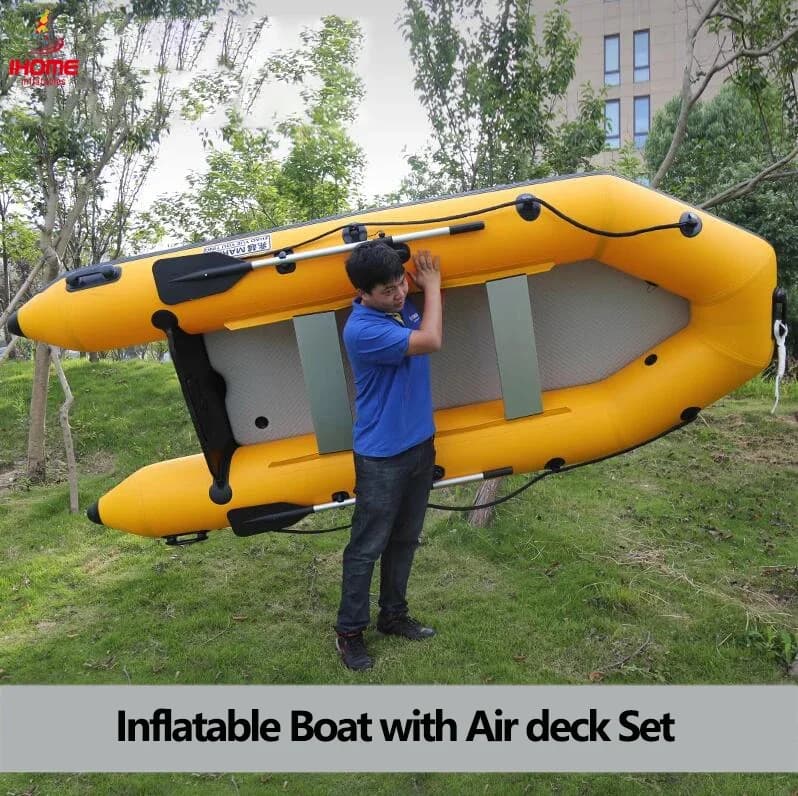Gommone da 2.3 ~ 3.3m con Set di piattaforme aeree 0.9mm in PVC resistente all'usura Slat kayak LUYA barca da pesca con 2 + 1 camere d'aria