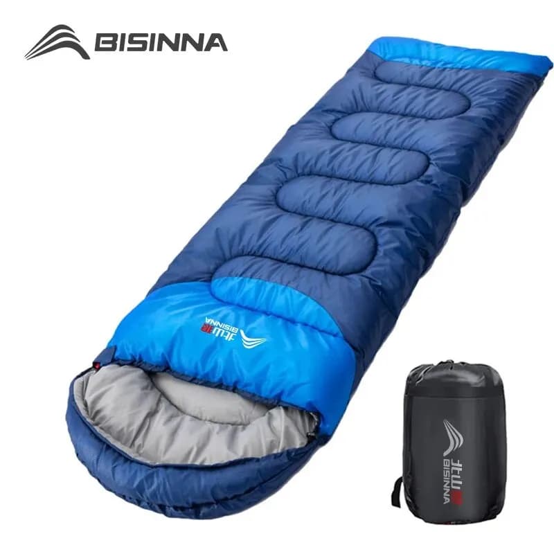 BISINNA Camping sleeping bag Ultralight waterproof Winter hot envelope Shoulder backpack Sleeping bags for outdoor excursions