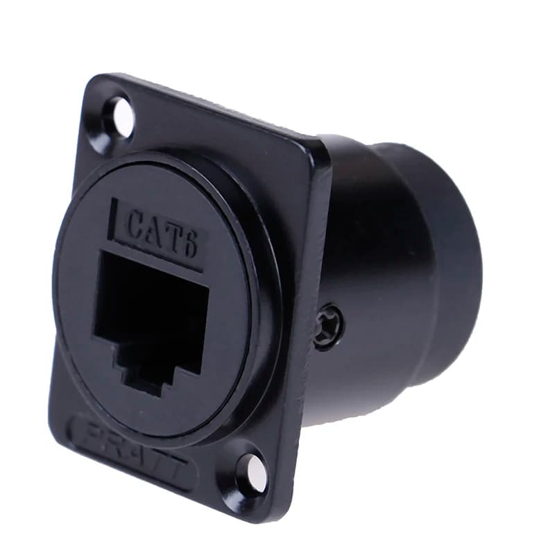 Modulo tipo D Cavo presa RJ45 Connettore segnale femmina Cat6 Montaggio a pannello Scheda video adattatore interfaccia estensione Ethernet di rete
