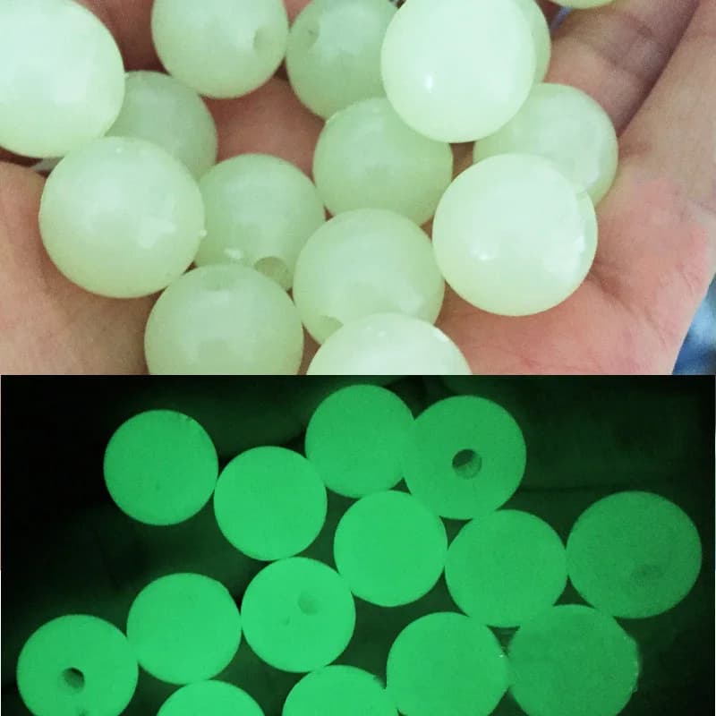 Perline rotonde luminose da 3-25 mm Perline acriliche fluorescenti per la creazione di gioielli Perline luminose Bracciale Collana di perline Accessori fai da te