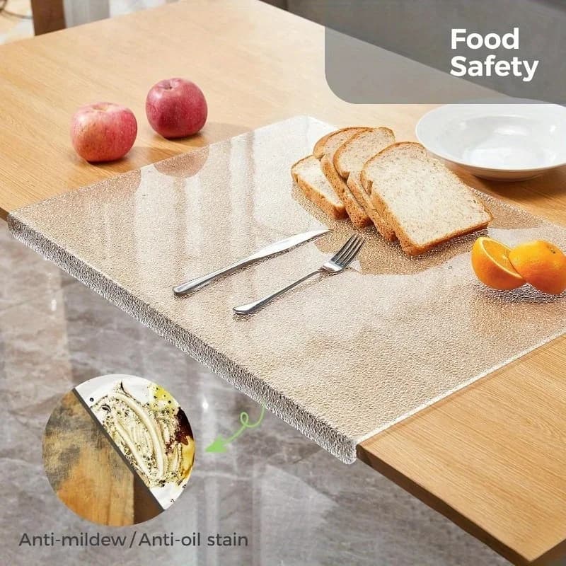 Tagliere with acrylic glass pattern - Anti-slip transparent cutter for fruit and vegetables, kitchen plastic cutter