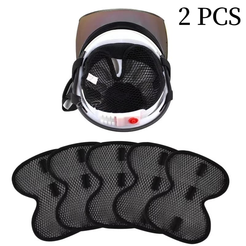 2 Pezzi Imbottitura Interna per Casco Moto, Cuscinetto Traspirante e Assorbente, Fodera Isolante per Casco