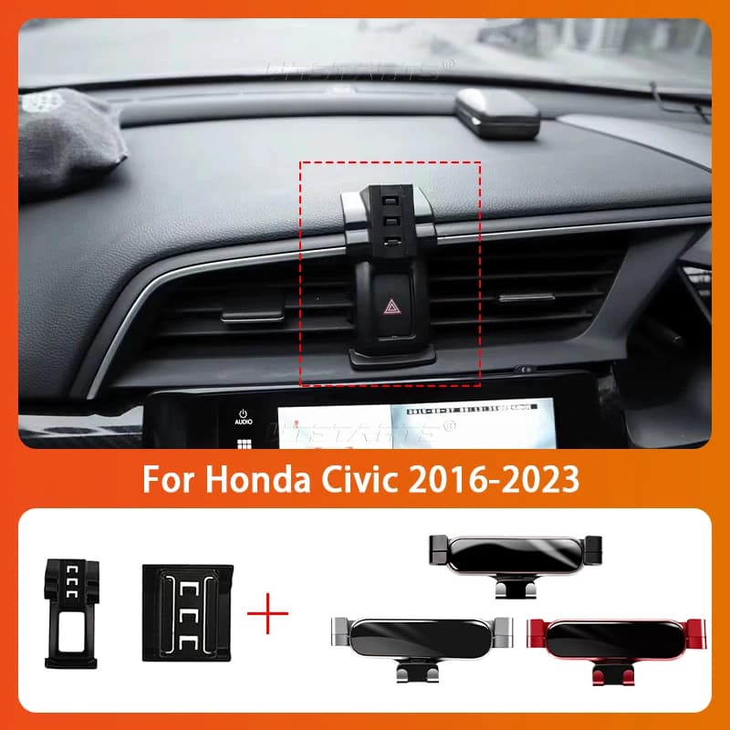 Supporto per telefono cellulare per auto per Honda Civic 2016-2023 GPS rotante a 360 gradi Supporto speciale per staffa di navigazione Accessori