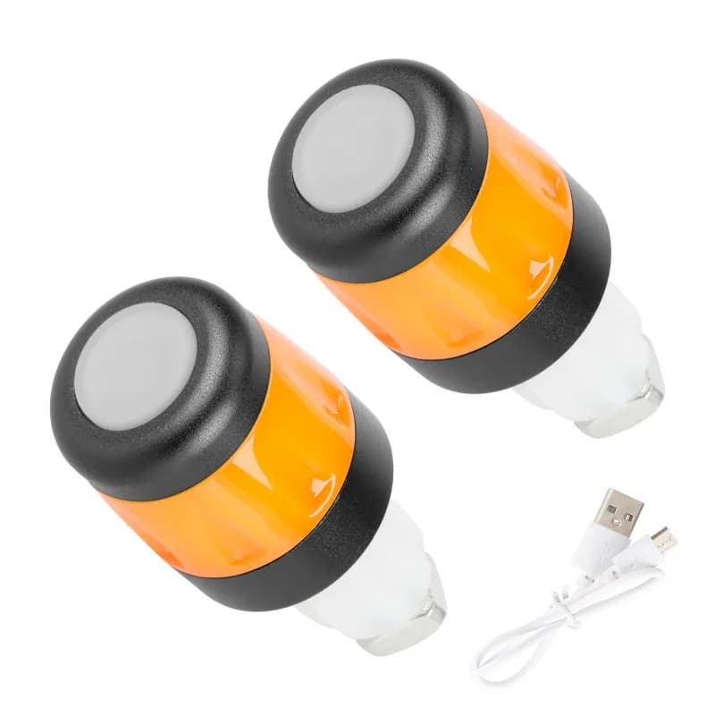 LED Lights for E-Scooter and Mountain Bike Handlebar, Rechargeable, Waterproof, with Handlebar Indicators