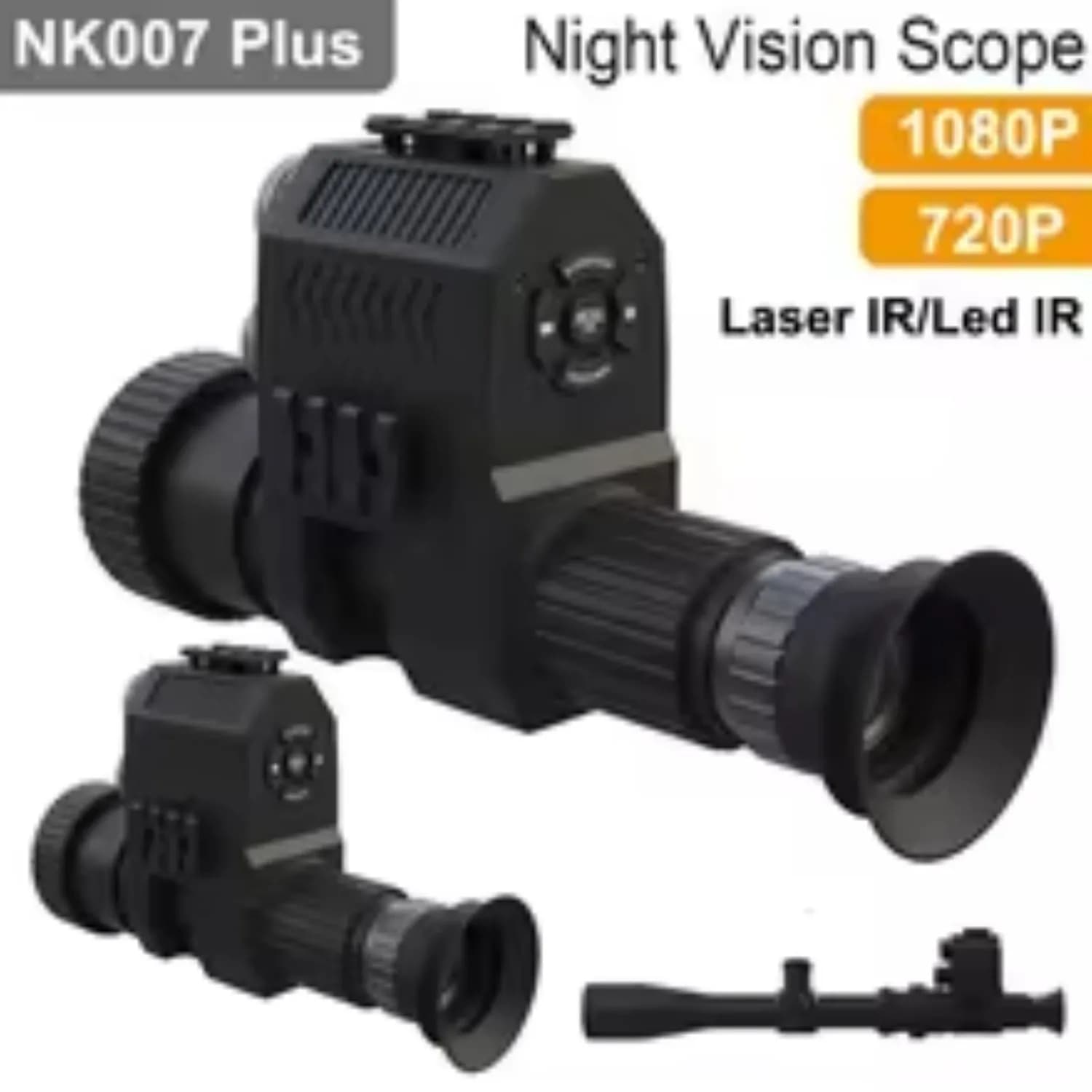 Megaorei NK007 PLUS Telecamera da Caccia con Visione Notturna a Infrarossi, Telescopio Digitale HD per Uso Militare e Tattico