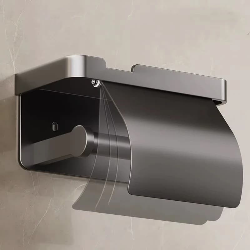 Porta carta igienica senza trapano Porta carta igienica a parete in lega di alluminio Porta fazzoletti Porta fazzoletti da bagno Accessori da bagno