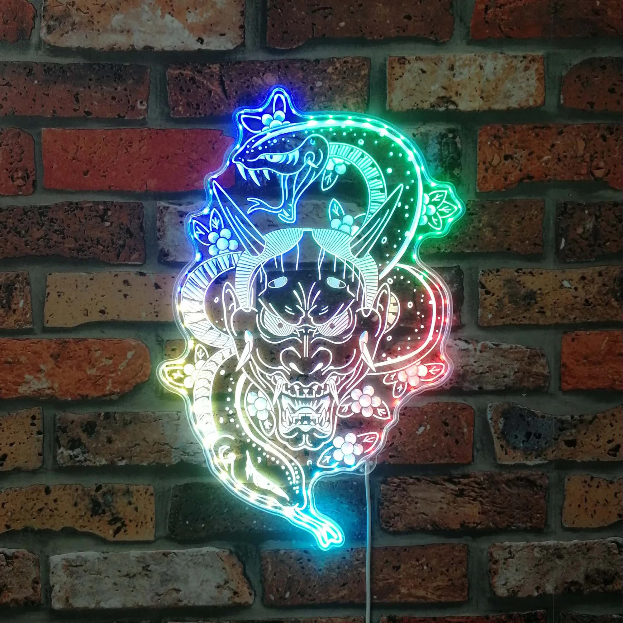 Goro Majima Tattoo Like a Dragon Insegna al neon a LED, Insegna a LED per luce notturna per giocatori, Insegna al neon per sala giochi