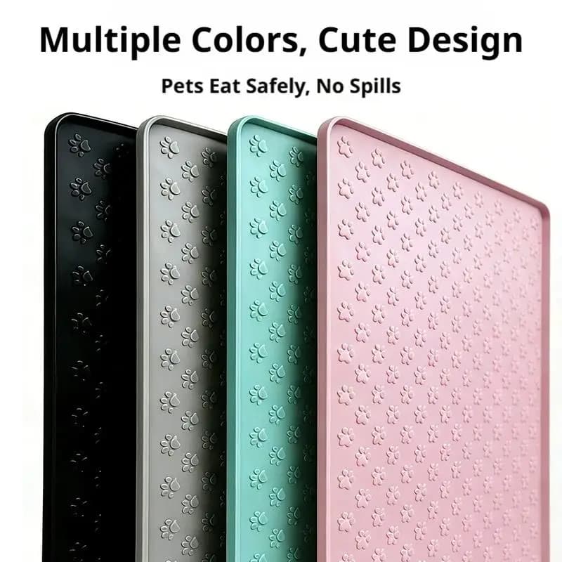 Silicone material dog drinking water and eating mat cat mat pet mat waterproof wear-resistant durable easy to clean pet supplies
