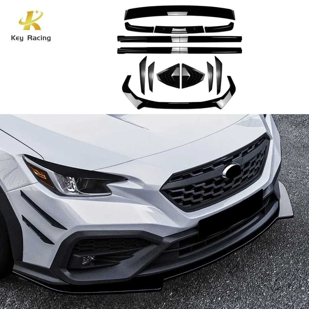 WRX Body Kit For Subaru WRX STI VB 2022+ Front Bumper Lip Splitter Canard Side Skirt Rear Diffuser Spoiler Exterior Accessories
