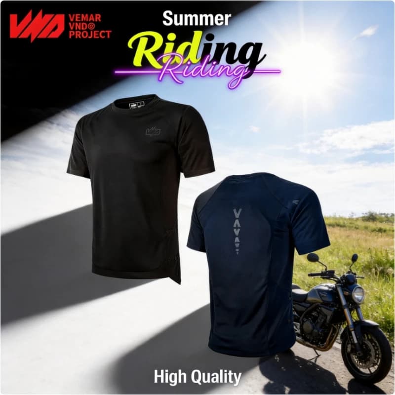 Summer Motorbike T-Shirt CE1 Protective Gear Breathable Quick Dry Short Sleeve Back Guard Shoulder Pads Moto Riding Undershirt